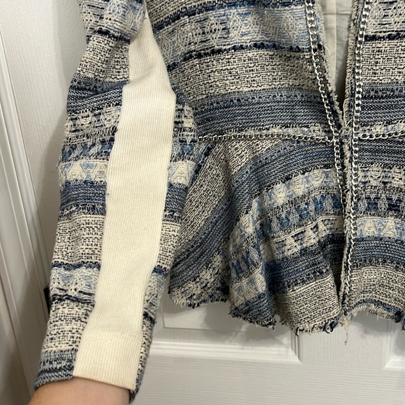 Rebecca Taylor Tweed Peplum Blazer Jacket - Picture 5 of 17